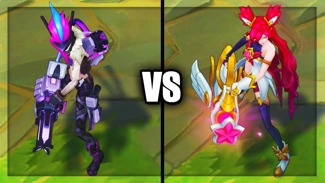 PROJECT: Jinx vs Star Guardian Jinx Legendary vs Epic Skins Comparison (League of Legends)