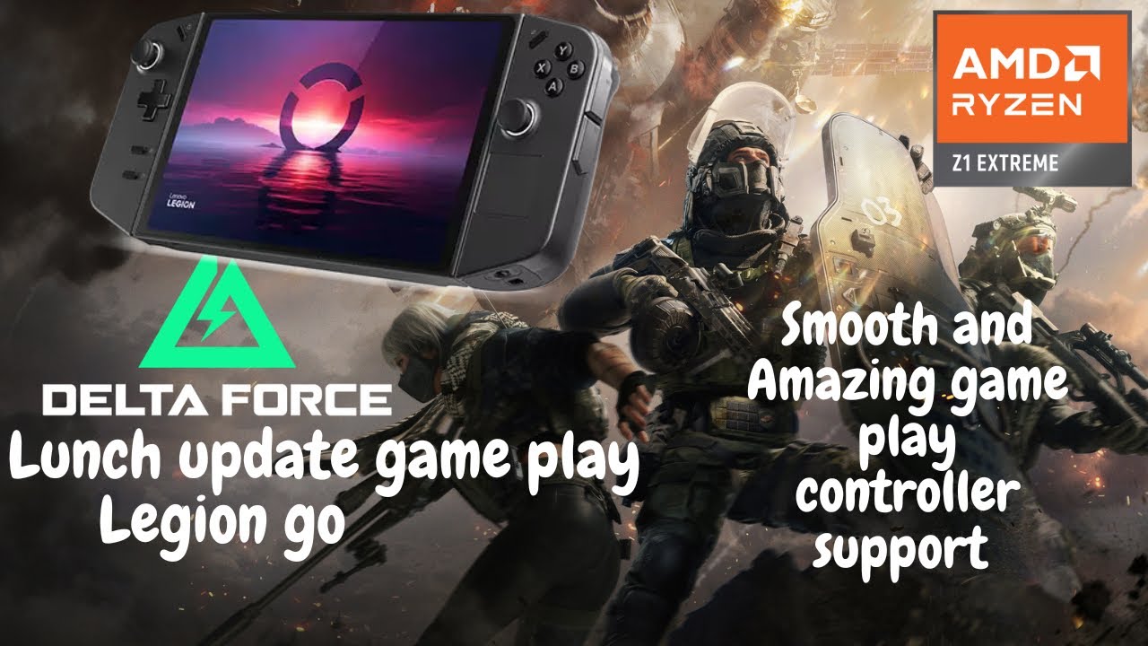 LENOVO LEGION GO:Delta Force Gameplay and review on medium settings after Lunch Update 🔥 🔥