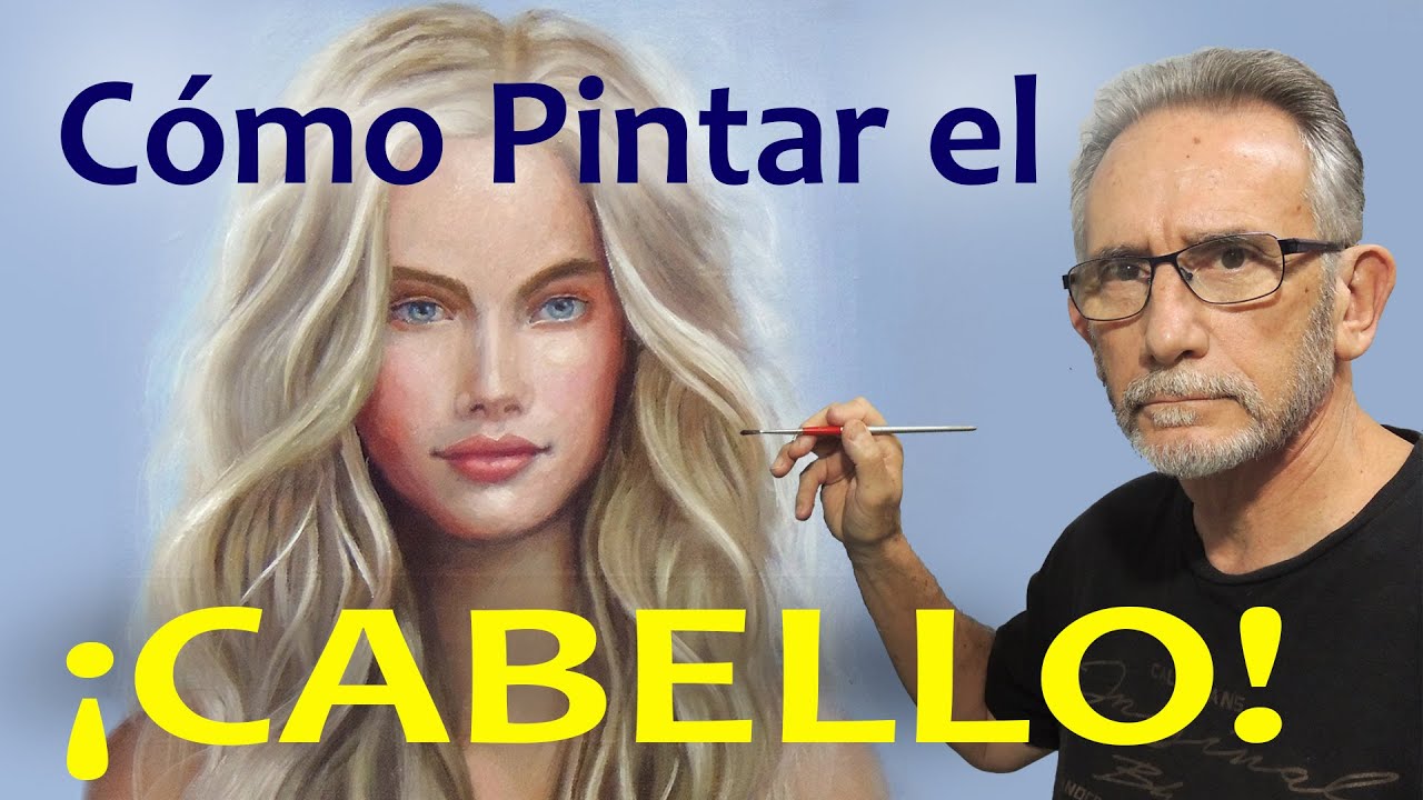 😲Cómo PINTAR el cabello con óleo o acrílico 👩‍🦰 👩‍🦱 👌Explicación y fundamentos