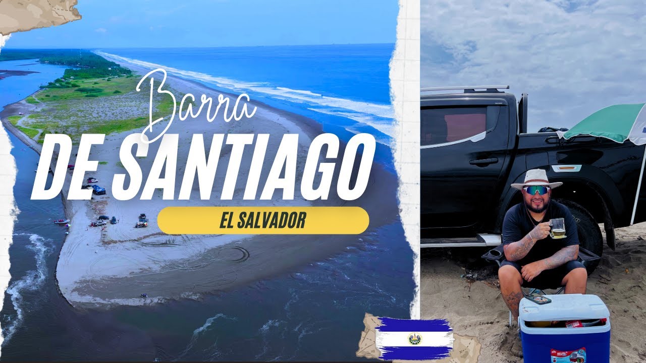 CONOCIMOS la BARRA de SANTIAGO en el SALVADOR  (COCODRILOS)🐊🐊