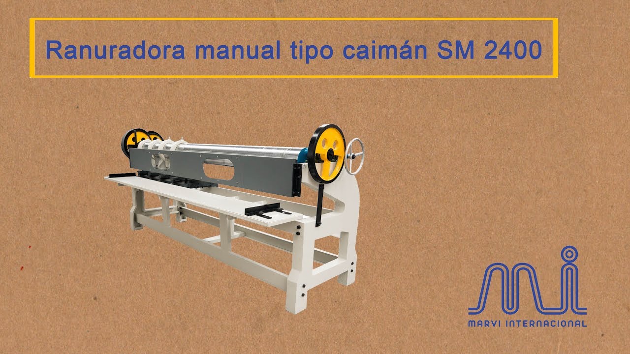 Marvi Internacional Ranuradora manual tipo caimán SM 2400