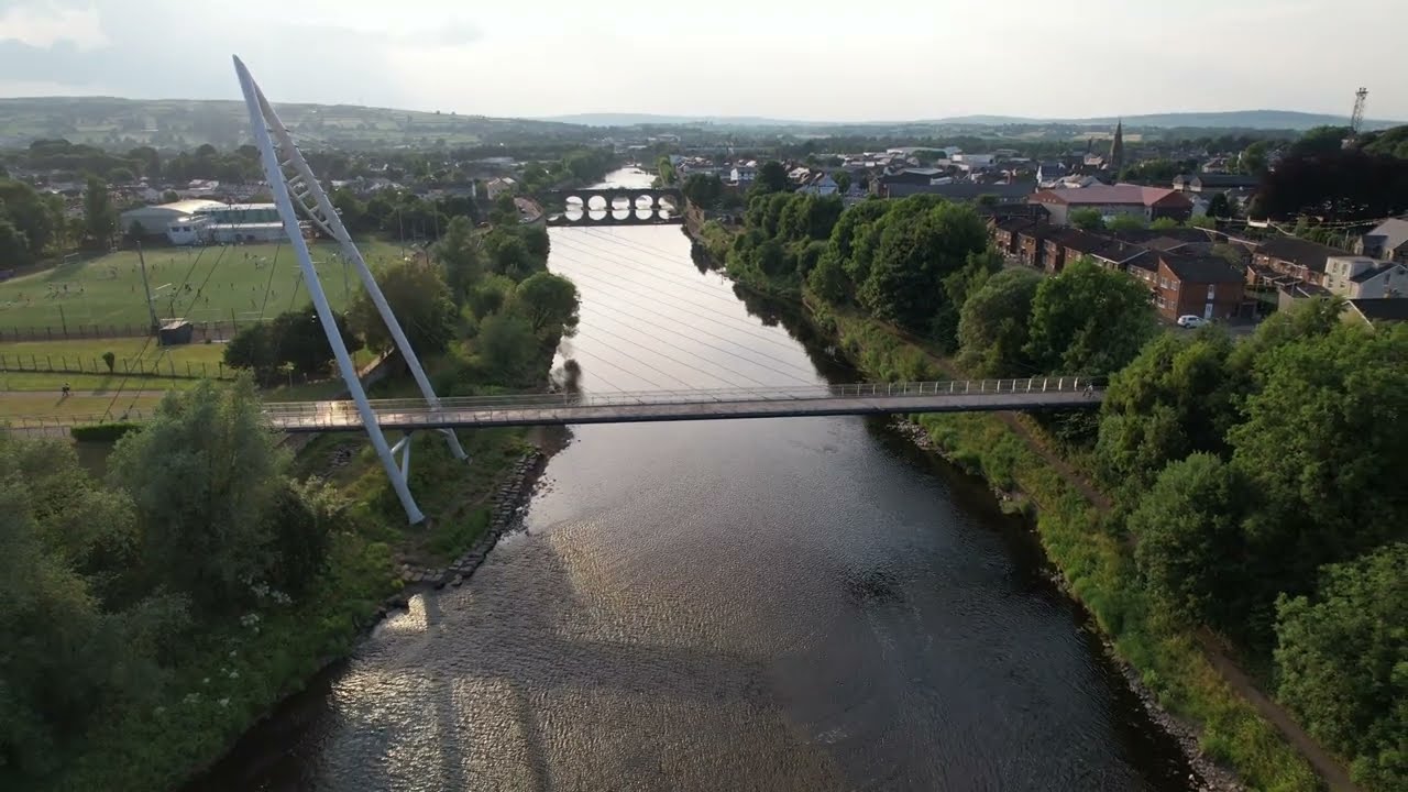 Strabane...Over the river/under the bridge....4k