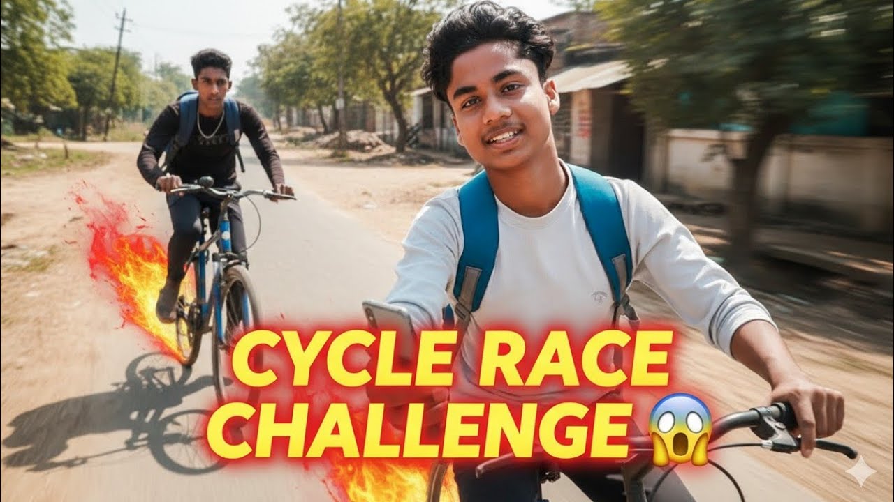 CYCLE RACE CHALLENGE 🫣😱// ସାଇକଲ ରେସେ ଚାଲେଞ୍ଜ 😱//#ommsairam  #odiavlogs #cycling #funny #viral #trend