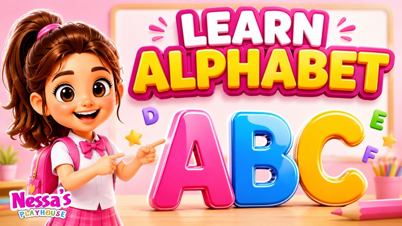 ABC Song For Kids | Learn Alphabeted with Nessa's Playhouse