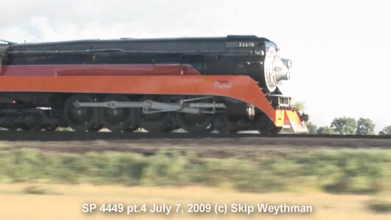 (HD) SP 4449 Steam Train thru FOG -pt 4