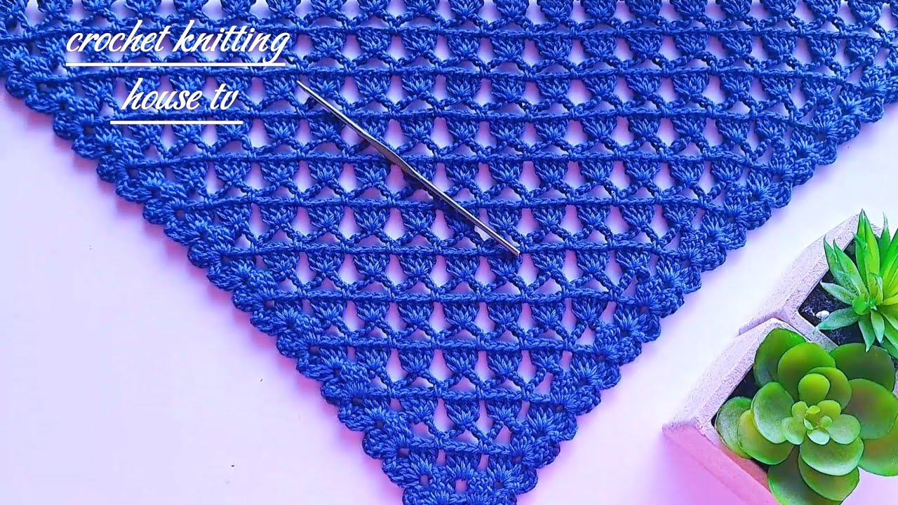 Wow mes amies❗️le résultat👌je vous recommande ce modèle châle crochet joli & beau/crochet shawl 