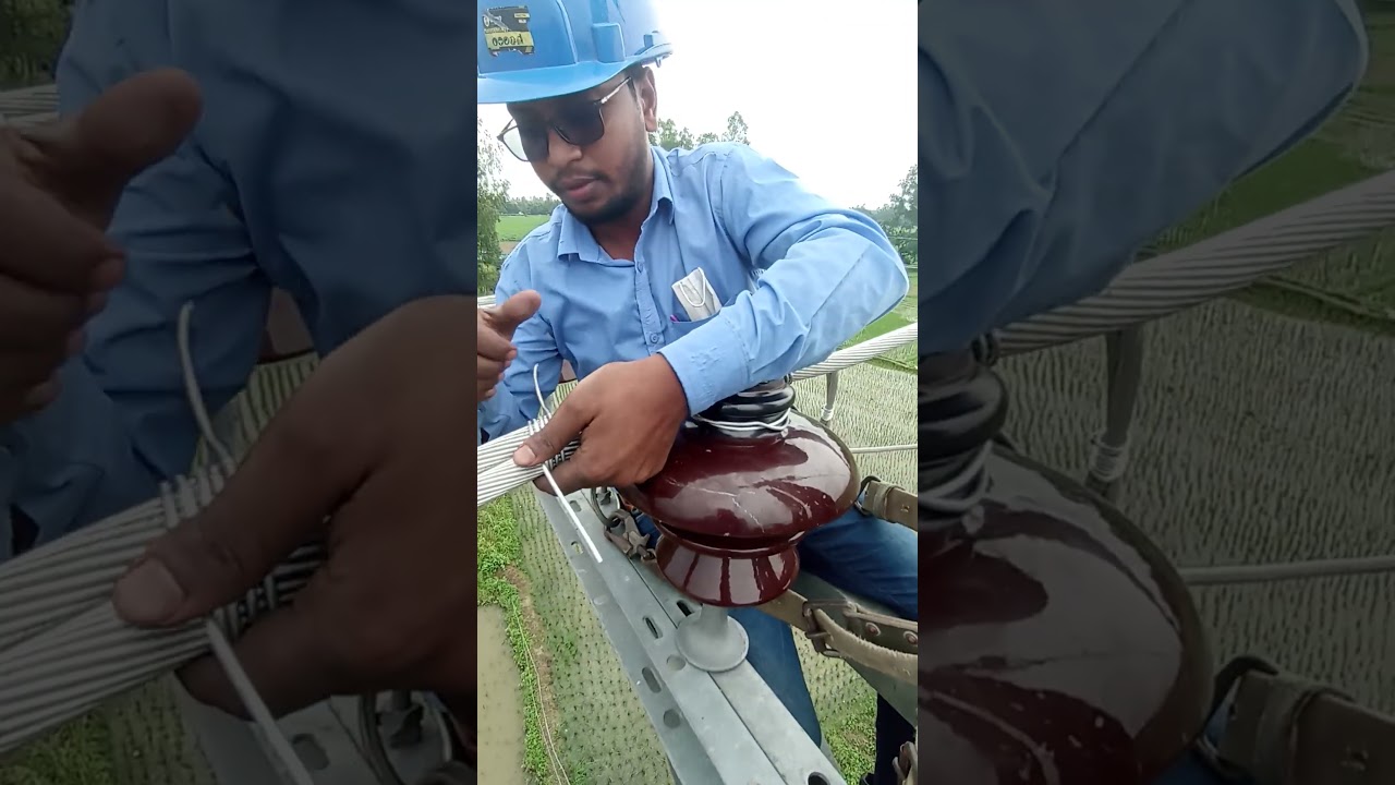 Work on 33kV high voltage electric line #33kv #highvoltage #electricjobs