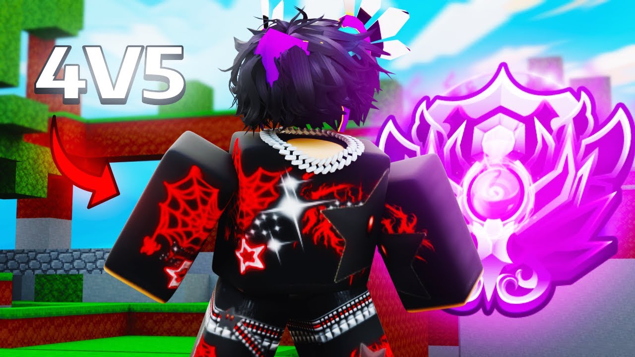 So We Clutched A 4V5 In Ranked.. (Roblox Bedwars)