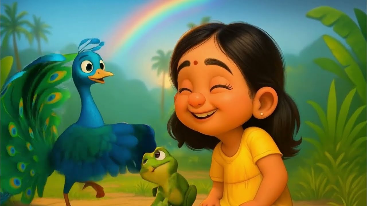 Thirsty Frog 🐸 | Malayalam Kids Folk Rhyme | Funny Kerala Village Animation | PathuTime