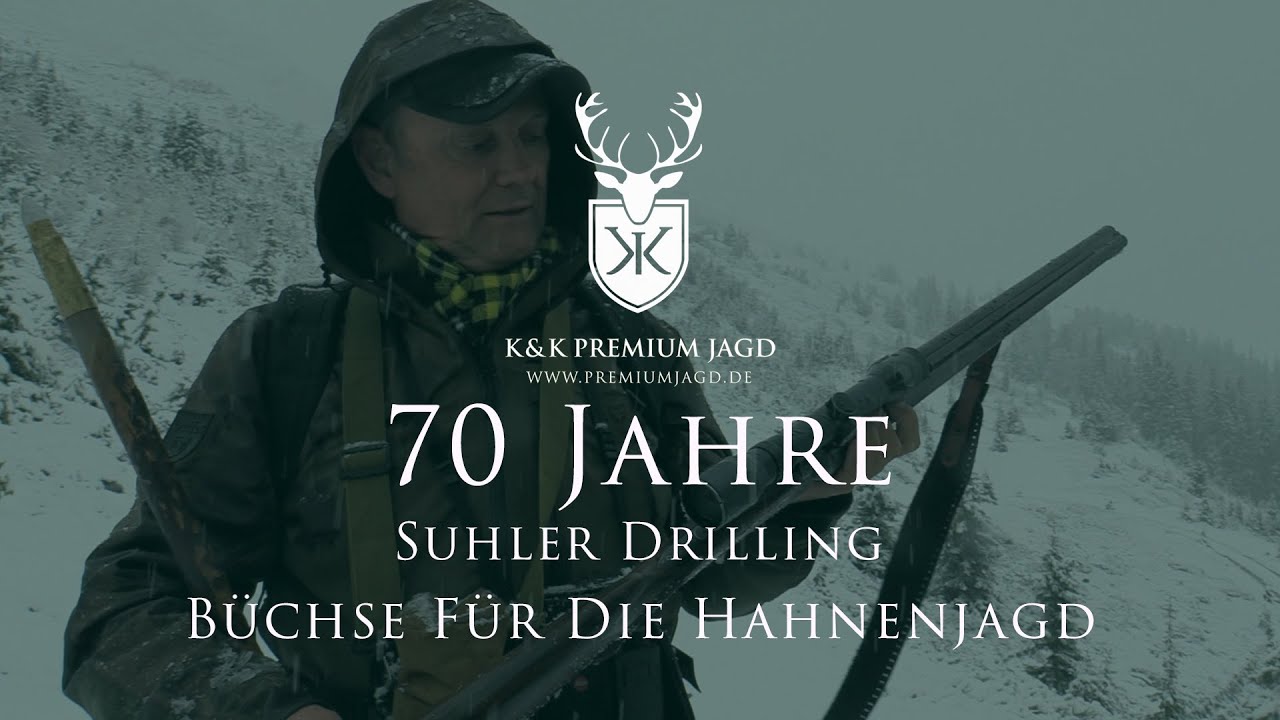 70 Jahre alter Suhler Drilling - die Büchse für die Hahnenjagd in den Alpen