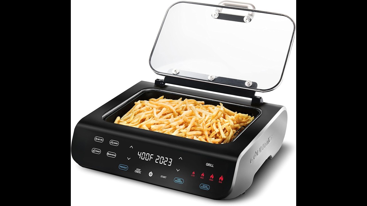 Gourmia Smokeless Grill/Air Fryer Review - Pros & Cons - Gourmia Smokeless Indoor Grill