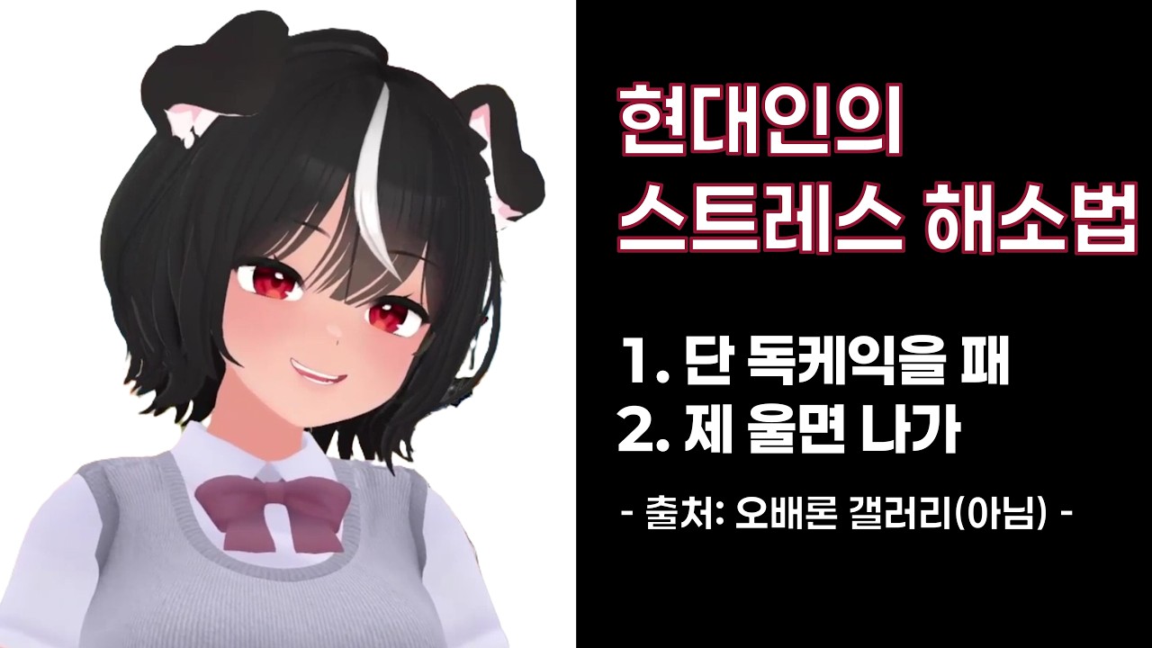 [독케익] 현대인의 스트레스 해소법
