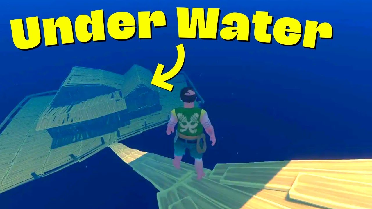 I Built a House Underwater | Raft