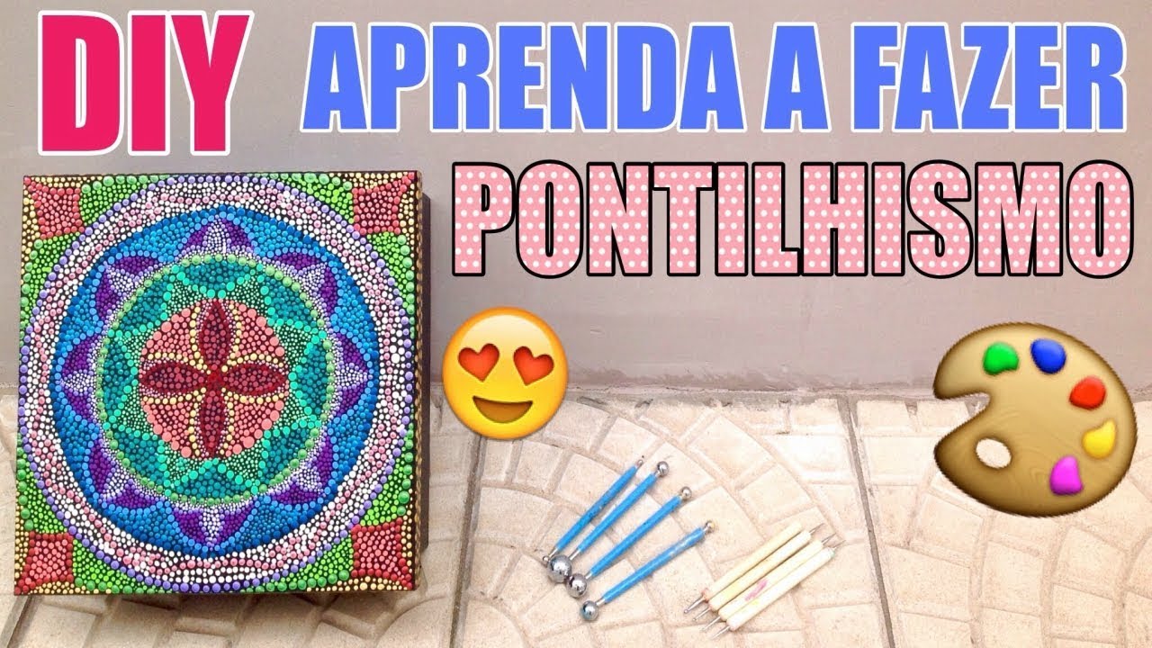 DIY | Aprenda a técnica do pontilhismo | Mandala