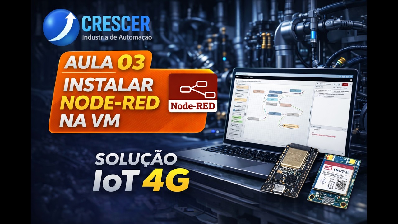 NODE-RED na NUVEM GRATUITA do Oracle | Fazendo Funcionar | Solução CRESCER para IoT 4G - 3