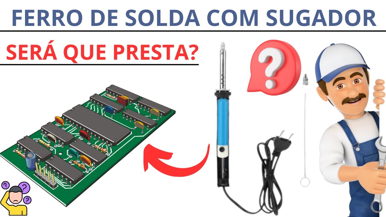 Ferro de Solda com Sugador de solda