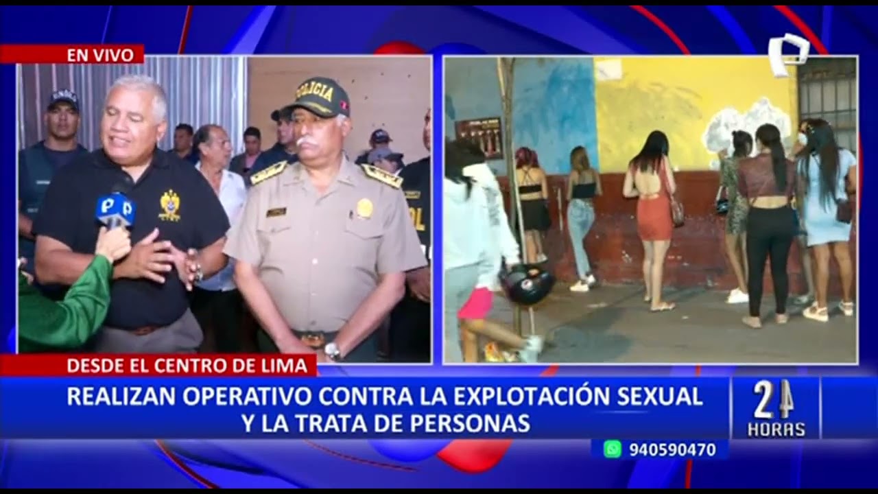 Centro de Lima: realizan operativo contra la explotación y la trata de personas
