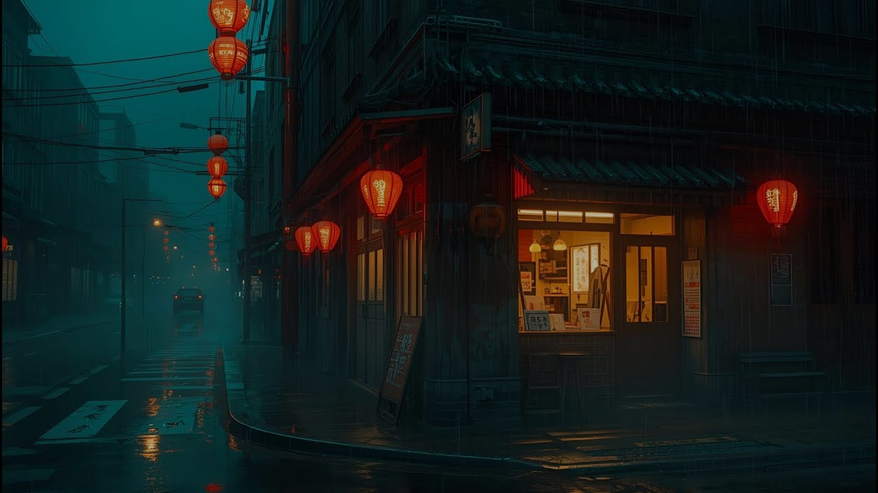 Walk Alone Through a Rainy Japanese Alley ☔Lofi Mix