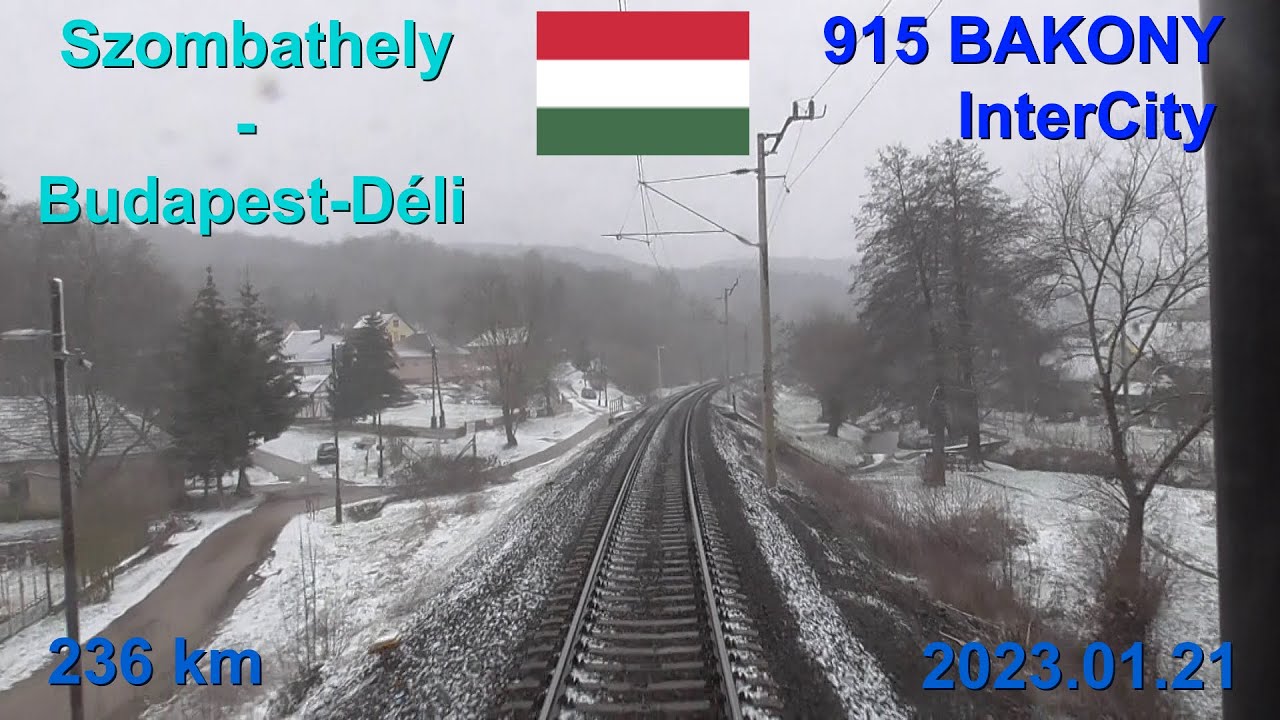 Route Szombathely-Sárvár-Veszprém-Székesfehérvár-Budapest.Déli, 915 BAKONY IC (Szombathely-Bp.Déli)