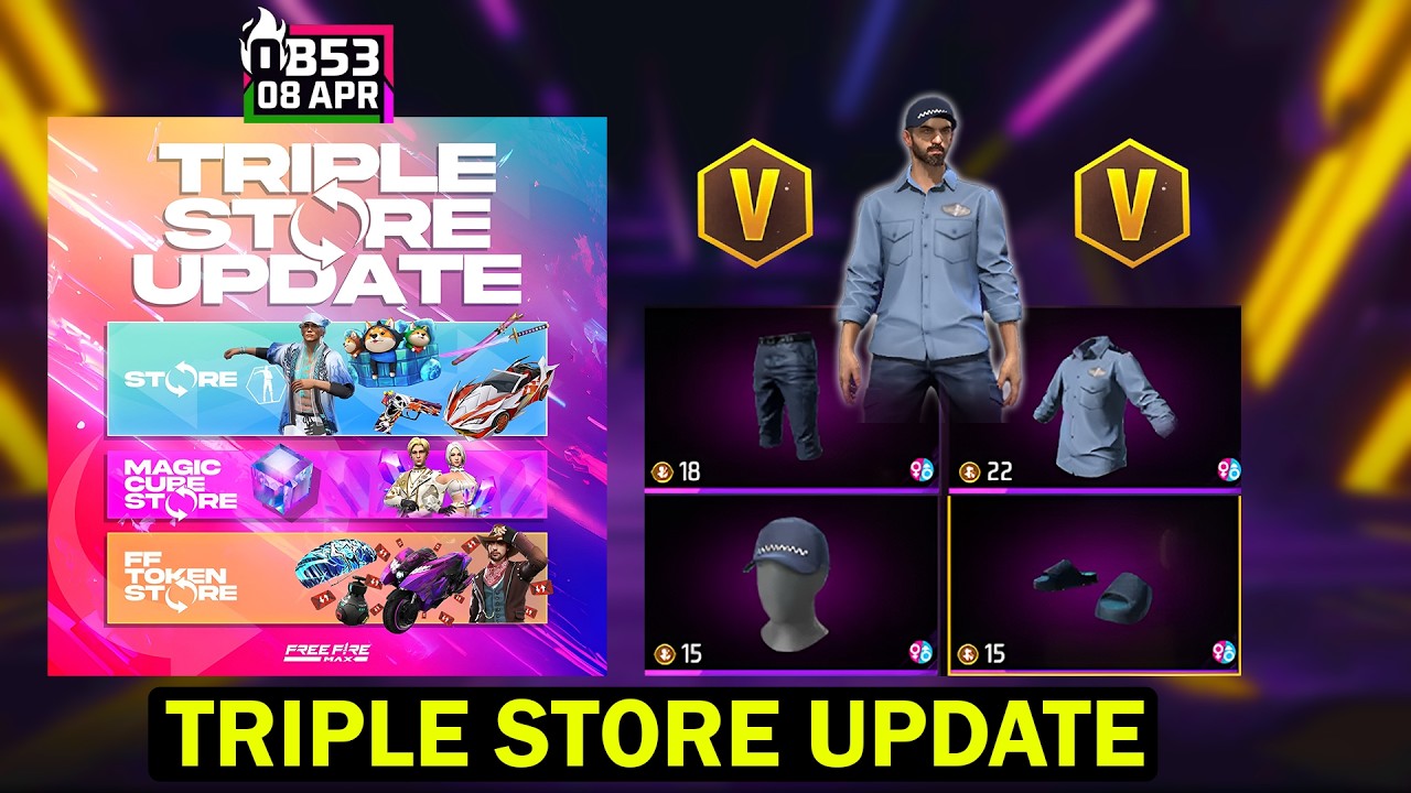 OB53 Triple Store Update 😱 | New Buddy Mart Bundles & Emotes