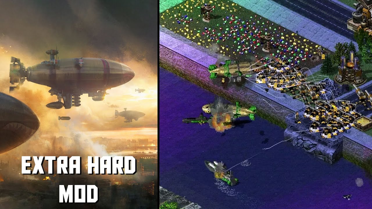 Red Alert 2 | Extra Hard Mod | ANTI AIR WALL vs Brutal ai