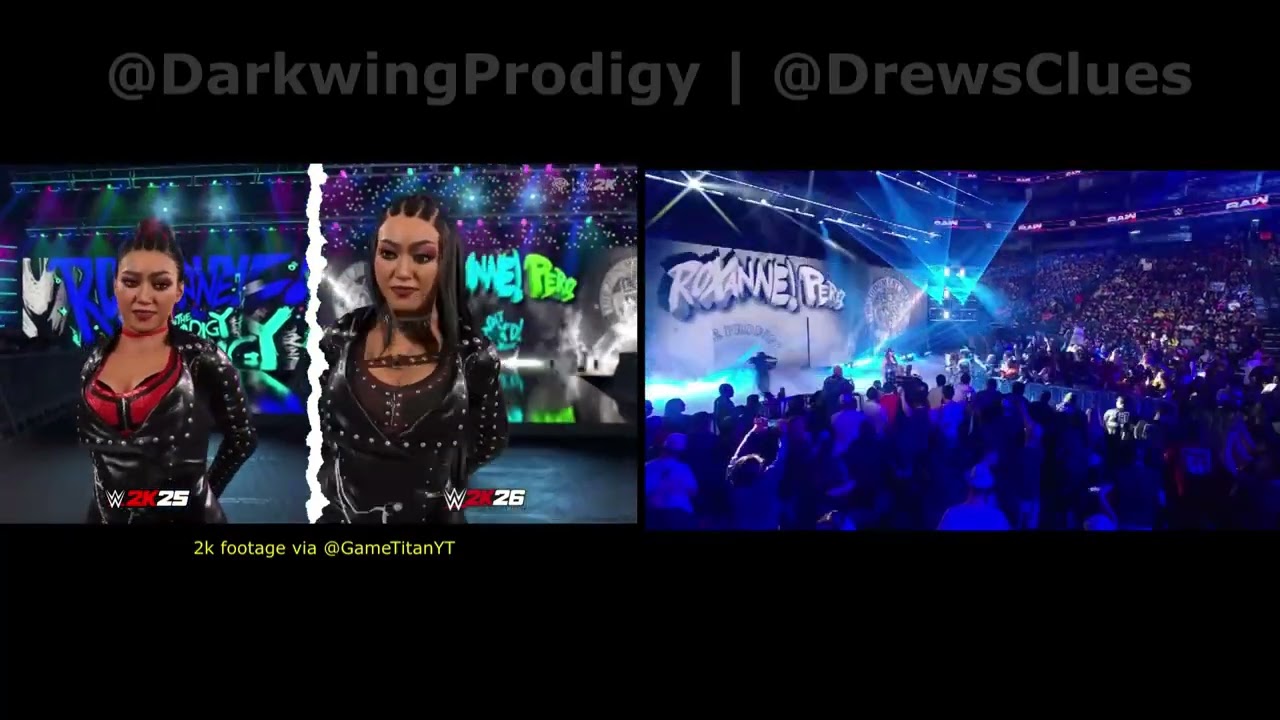 Roxanne Perez Entrance in WWE 2k26 = Disappointing/Outdated, Copy and Pasted from 2k25