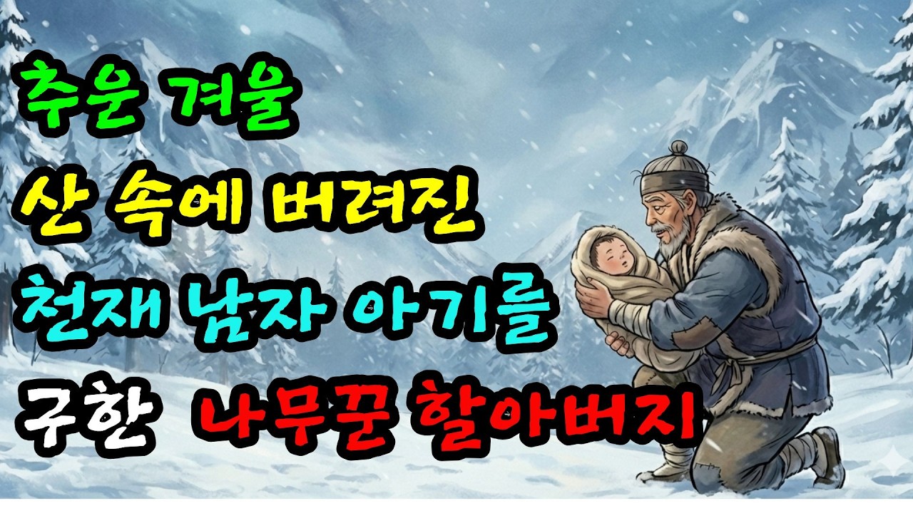 산에서 얼어 죽어가던 천재아기를 구한 늙은 나무꾼, 그 아이의 정체는? ㅣ 조선야담 ㅣ 설화 ㅣ 옛날이야기 ㅣ 민담 ㅣ 오디오북 ㅣ
