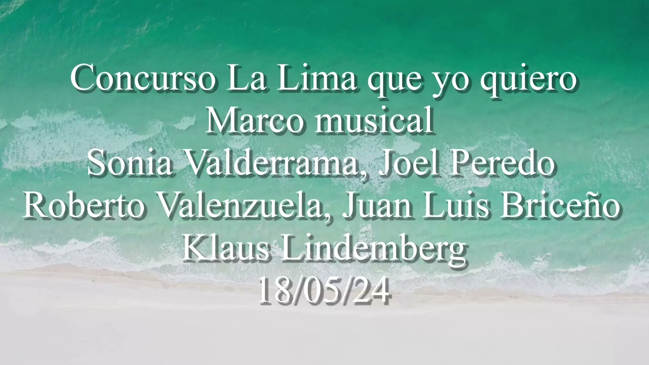 Concurso La Lima que yo quiero marco Sonia Valderrama, Joel Peredo, Roberto Valenzuela, Luis Briceño