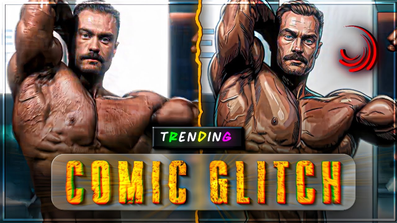 @fictic_editz Like Comic Glitch Effect Tutorial no Alightmotion (+Preset)