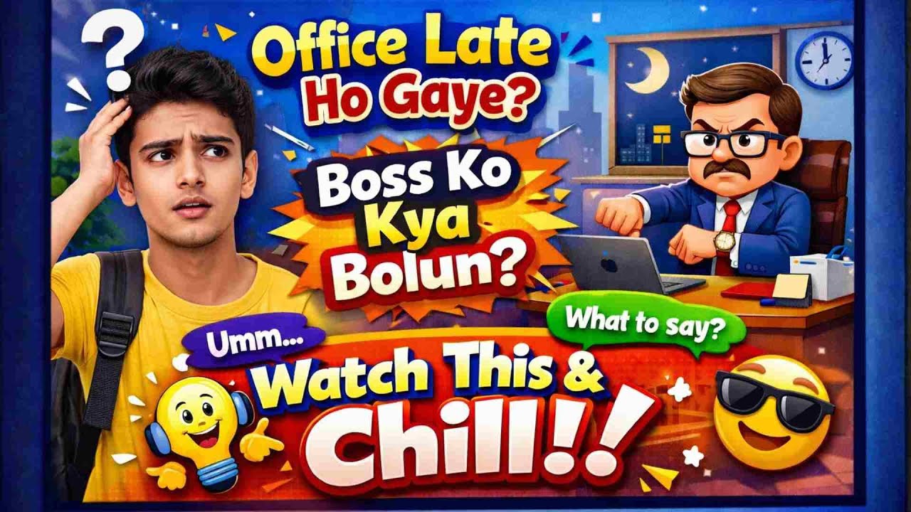 Office Late Hone Ki English | Sorry & Apology Sentences | Office English Speaking | Hindi to English