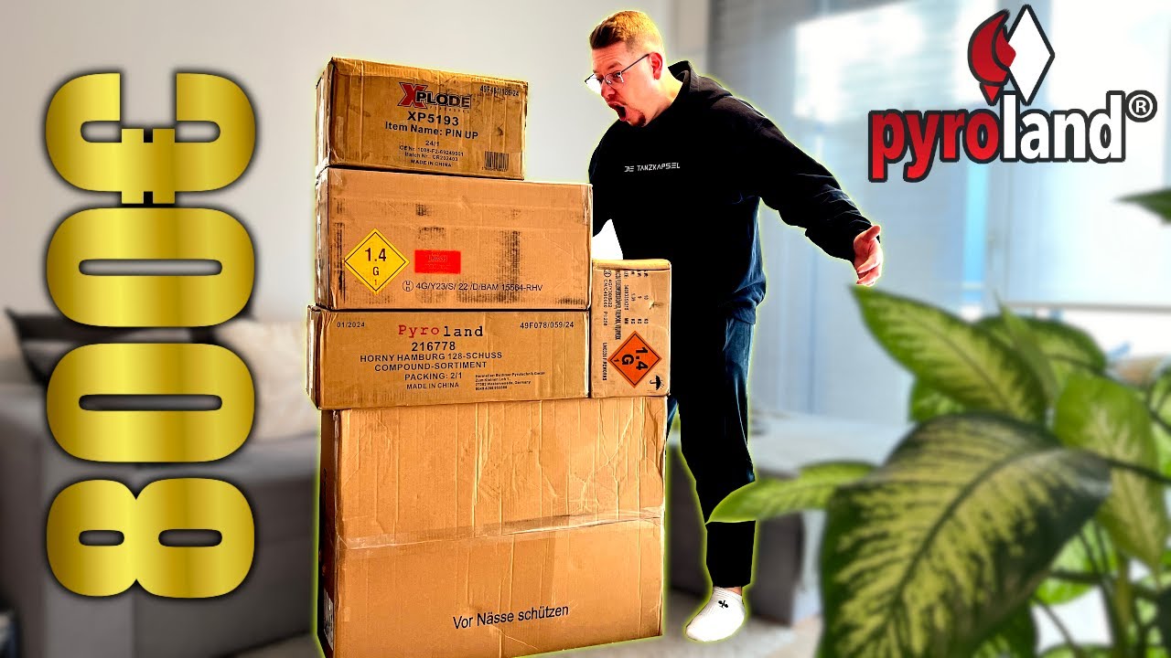 XXL 800€ PYROLAND SILVESTER FEUERWERK UNBOXING 📦🎆