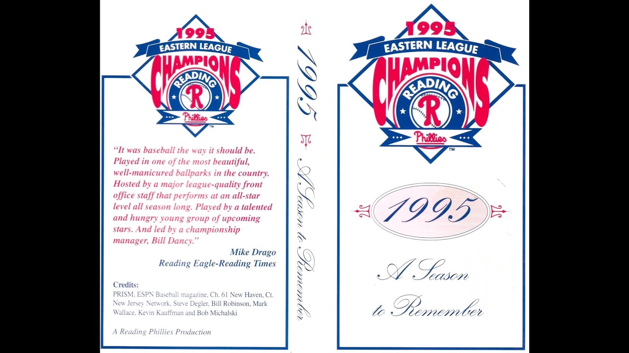 Reading Phillies 1995, A Season To Remember (1995 Eastern League Champions) (VHS)