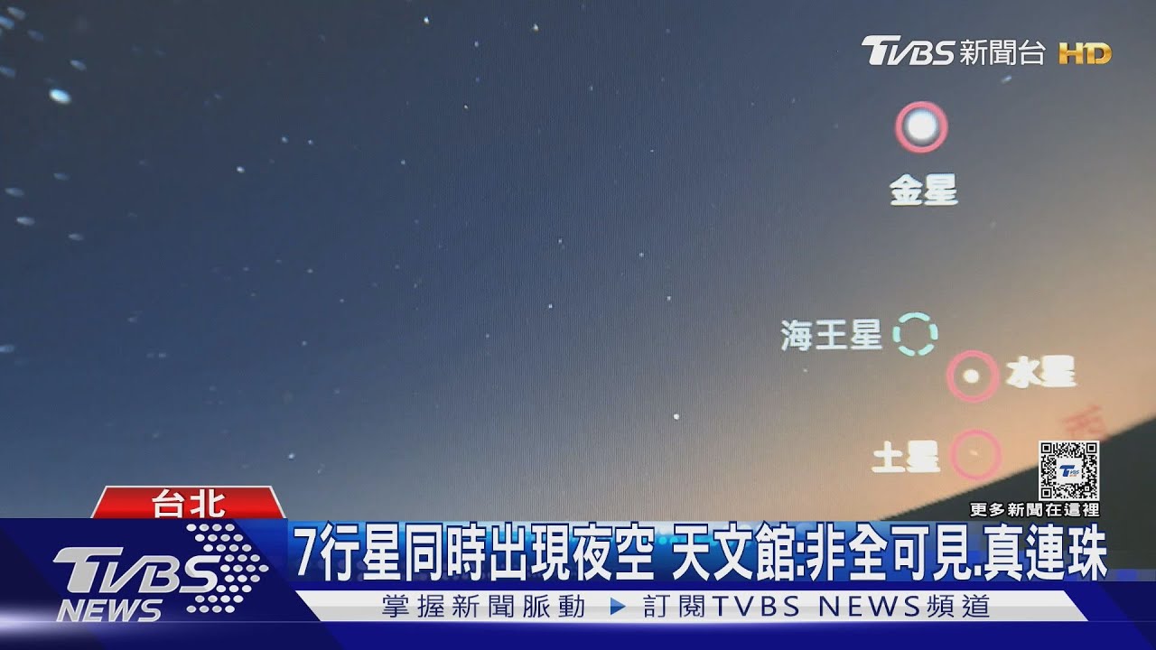 7行星同時出現夜空 天文館:非全可見.真連珠｜TVBS新聞 @TVBSNEWS01