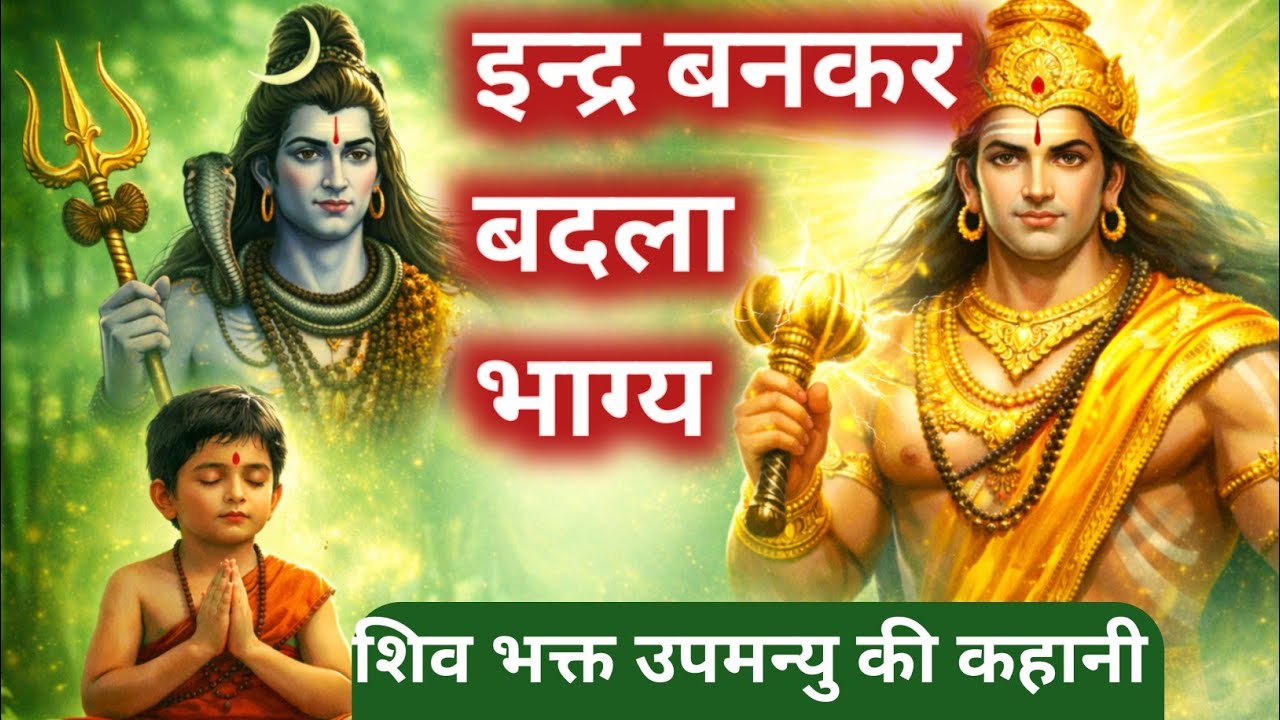 बालक उपमन्यु की अद्भुत शिव भक्ति | शिव ने इंद्र बनकर ली परीक्षा