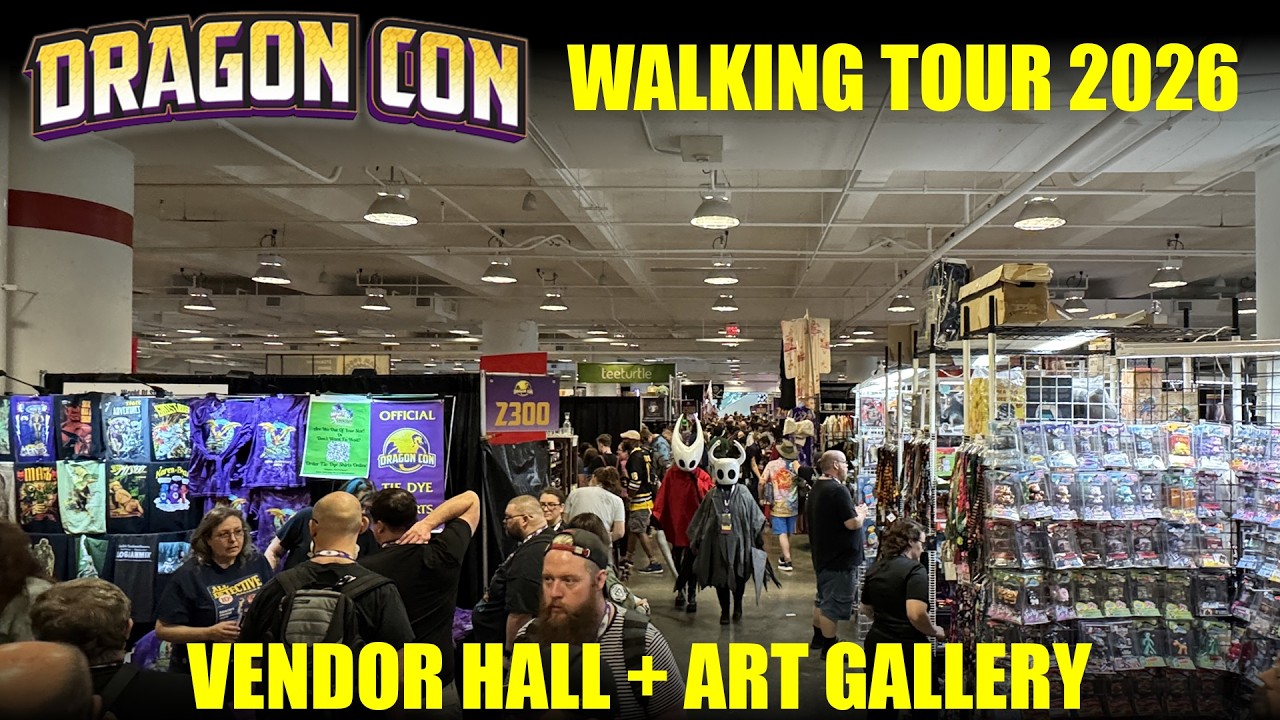DragonCon 2026 Vendor Hall Show floor Full Walkthrough - Vendor Hall - Art Show - Gaming