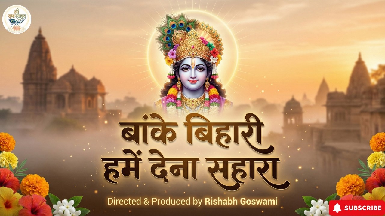 कृष्ण भजन - बांके बिहारी हमें देना सहारा |Krishna Bhajan Banke Bihari Humein Dena Sahara |