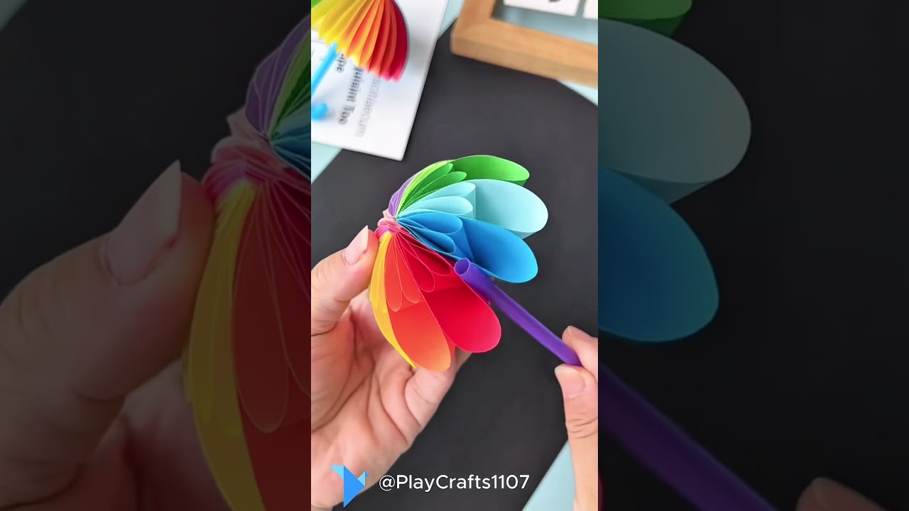 Beautiful Origami Umbrella Tutorial #shorts #origami