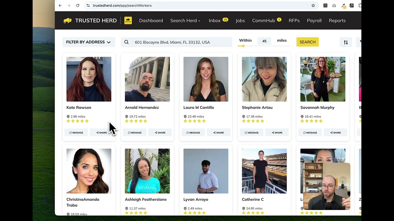 Trusted Herd Premium Feature: Search Talent
