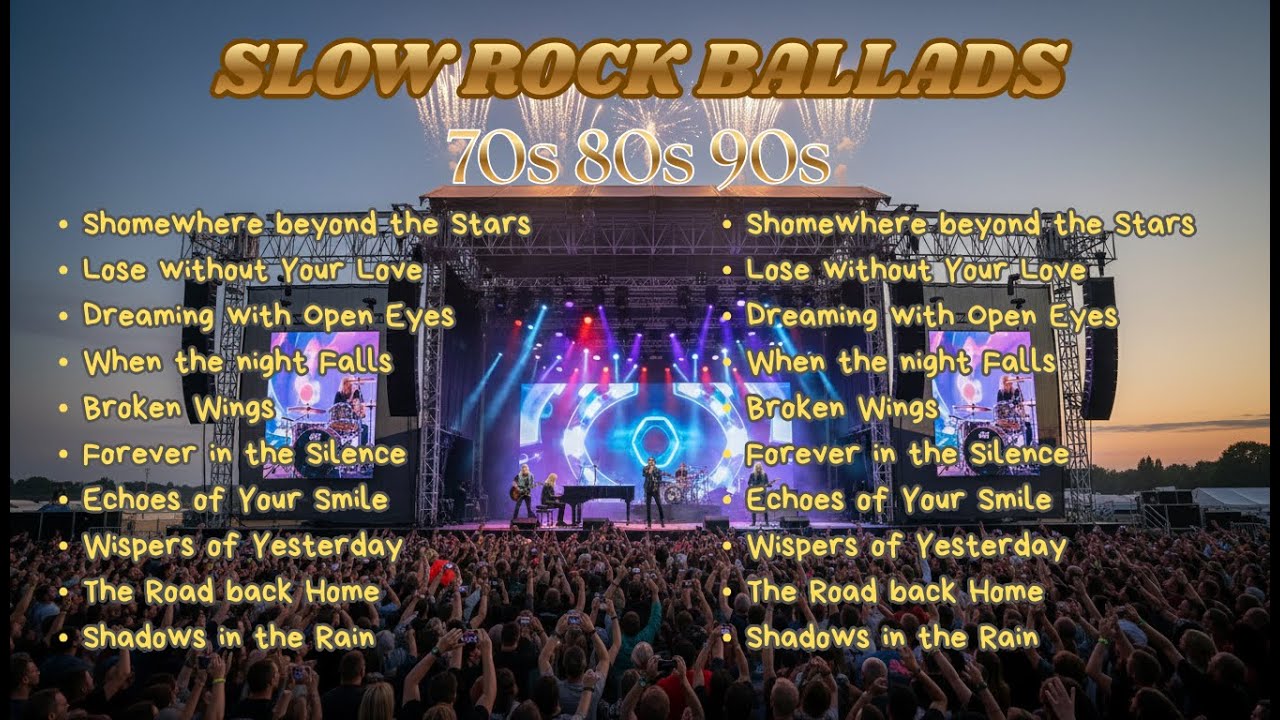 Romantic Love Songs 80s & 90s 💕 The Greatest Slow Rock Ballads