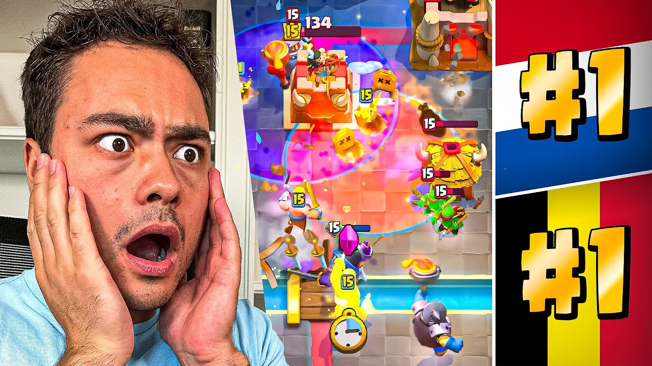 #1 van NL vs #1 van Belgie op Clash Royale!!