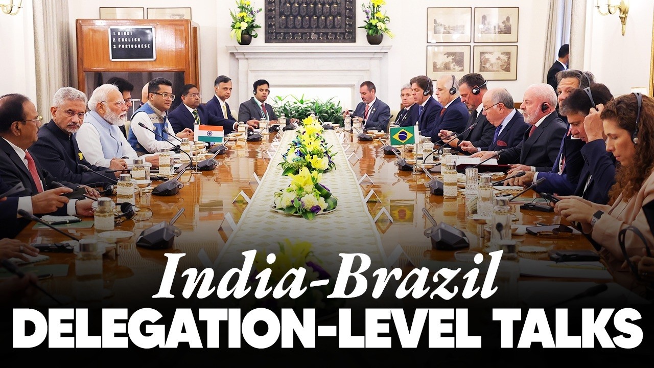 LIVE: PM Modi, President Lula of Brazil hold delegation-level talks at Hyderabad House in New Delhi