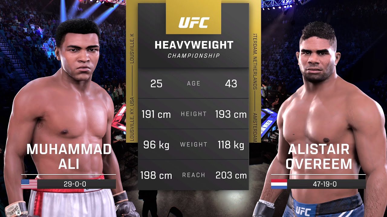 Muhammad Ali vs Alistair Overeem Full Fight - UFC 5 Fight Of The Night