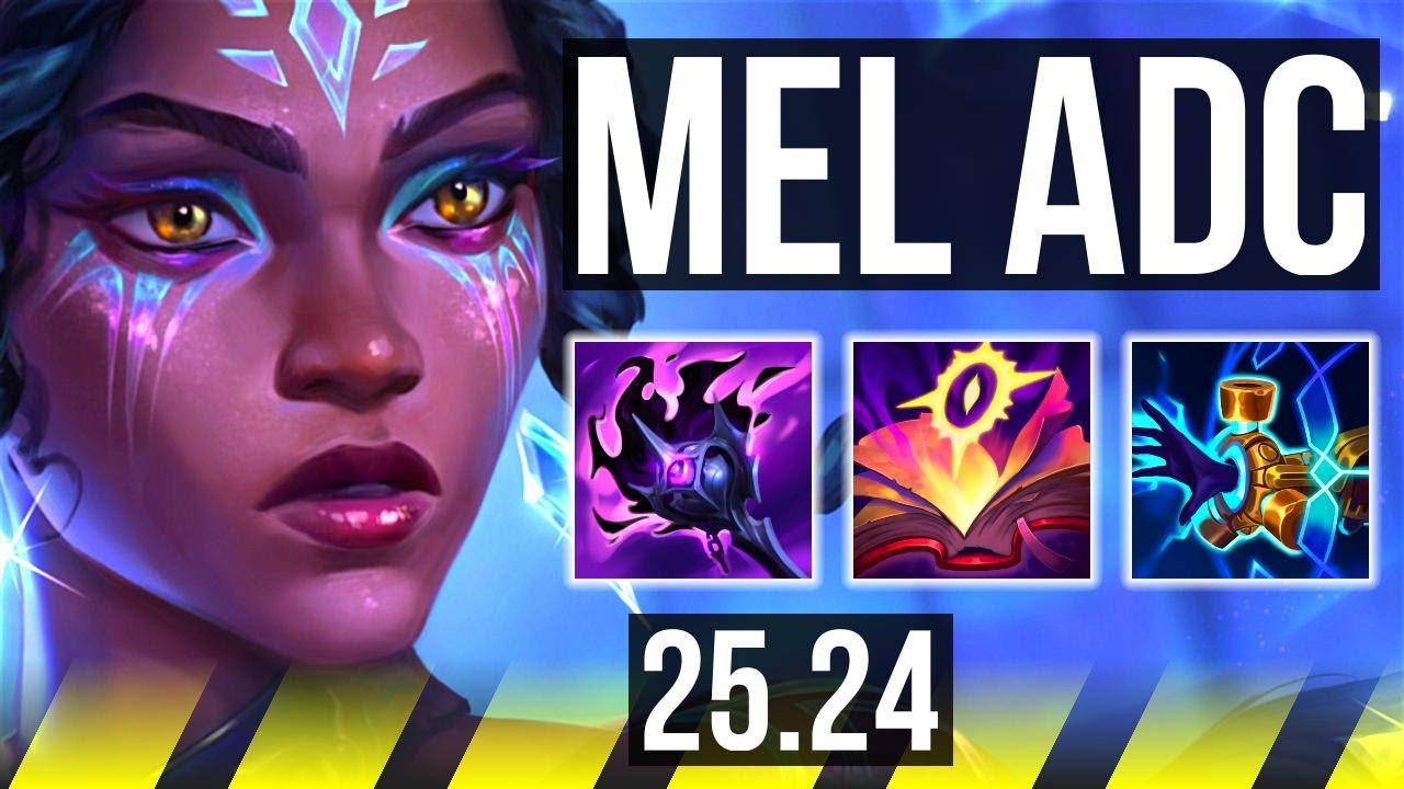 MEL & Senna vs YUNARA & Poppy (ADC) | Good KDA: 20/1/3, 44K damage | KR Master | 25.24