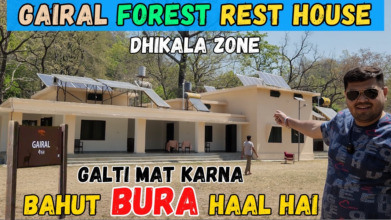 Gairal Forest Rest House Complete Tour -  Dhikala Jim Corbett National Park - 4K Video