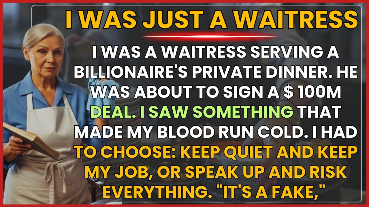 I Was Just a Waitress—But I KNEW the Billionaire’s “Priceless” Document Was Fake