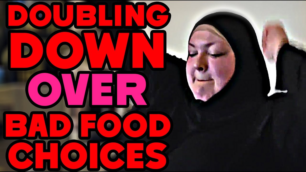 FOODIE BEAUTY CRASHING OUT OVER HER BAD FOOD CHOICES - IT'S ALL OUR FAULT - livestream reaction