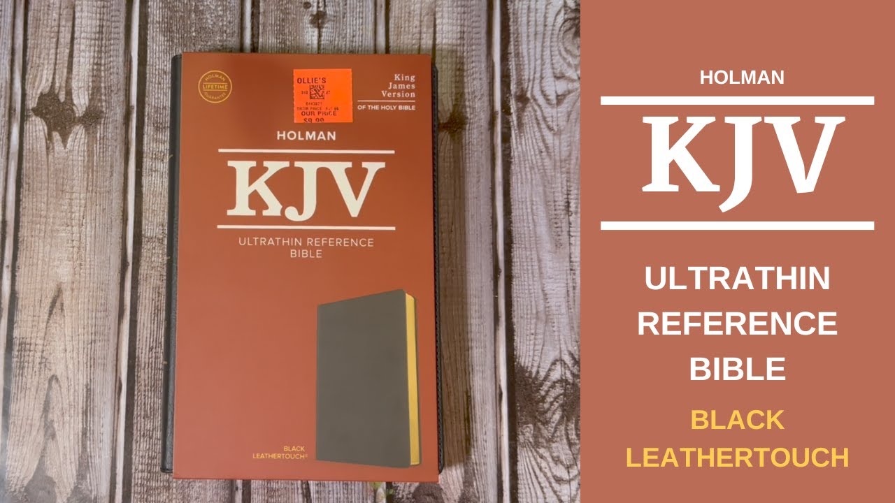 Holman KJV Ultrathin Reference Bible in Black Leathertouch