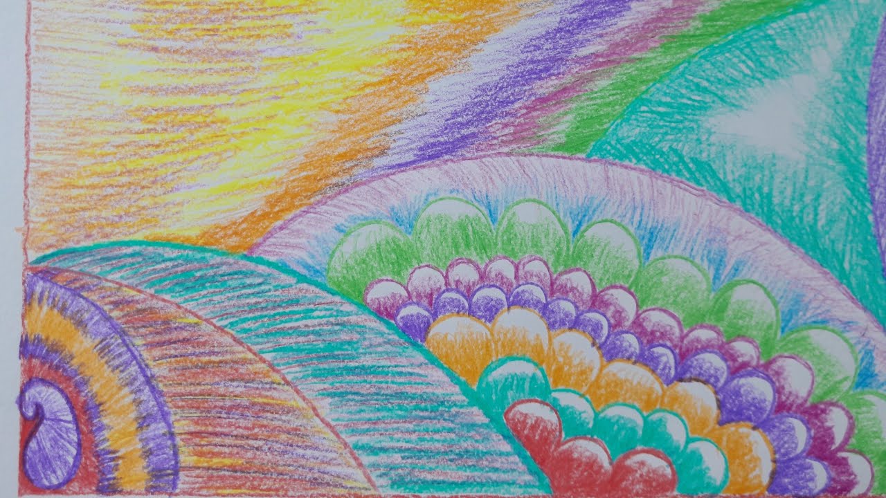 Colour lines drawing. 😜😜😜😜