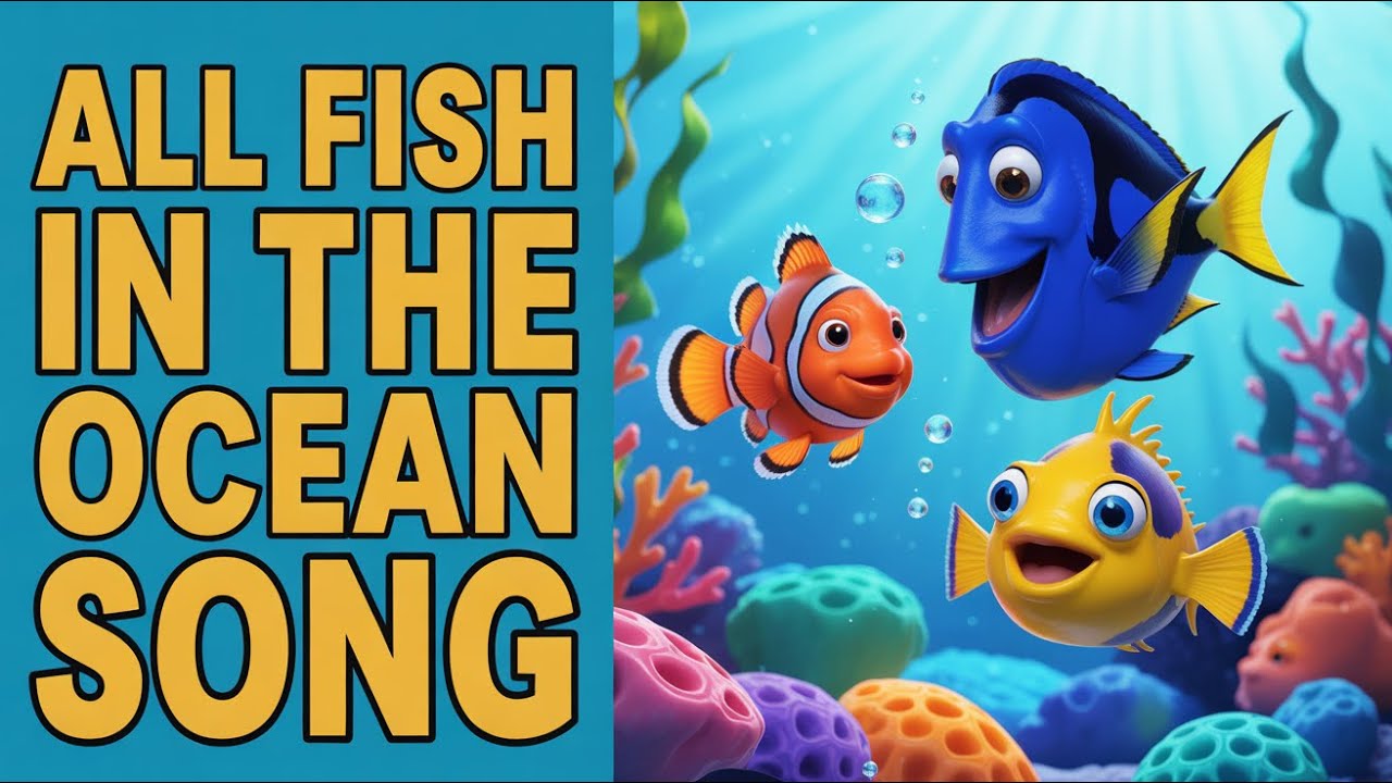 Baby Shark Ocean Kids Song | Fun Nursery Rhyme About Fish and Sea Life Adventure