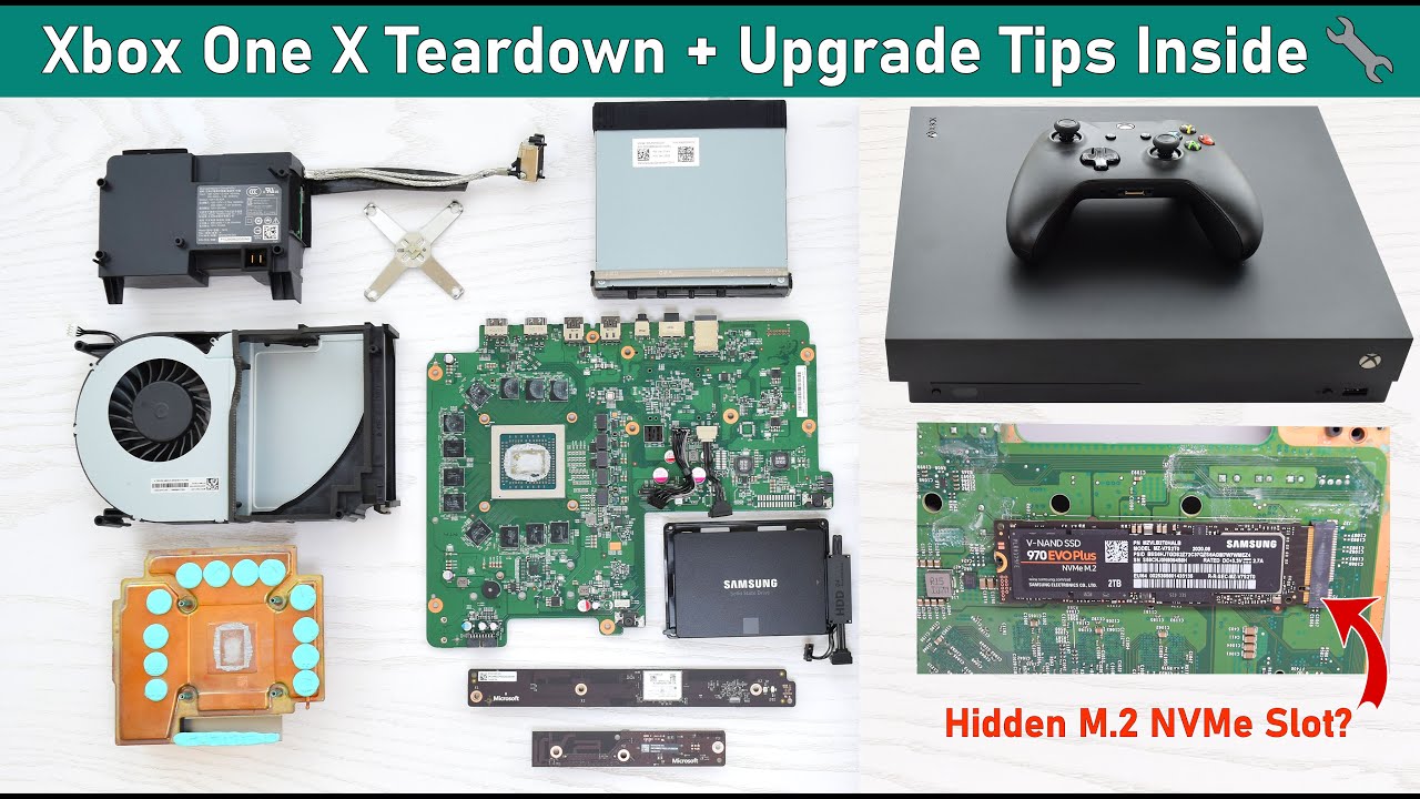 Руководство по разборке и обновлению Xbox One X — слот для SSD NVMe, термопрокладки, чистка и мно...